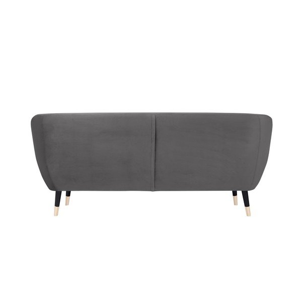 Siva sofa s crnim nogama Mazzini Sofas Benito, 188 cm-image-4
