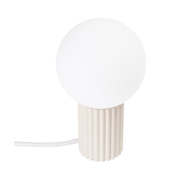 Krem stolna lampa sa staklenim sjenilom (visina 19 cm) Orbital – Sollux