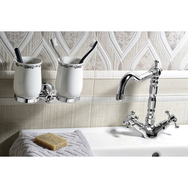 Stojeća slavina za umivaonik u sjajno srebrnoj boji Antea – Sapho-image-2