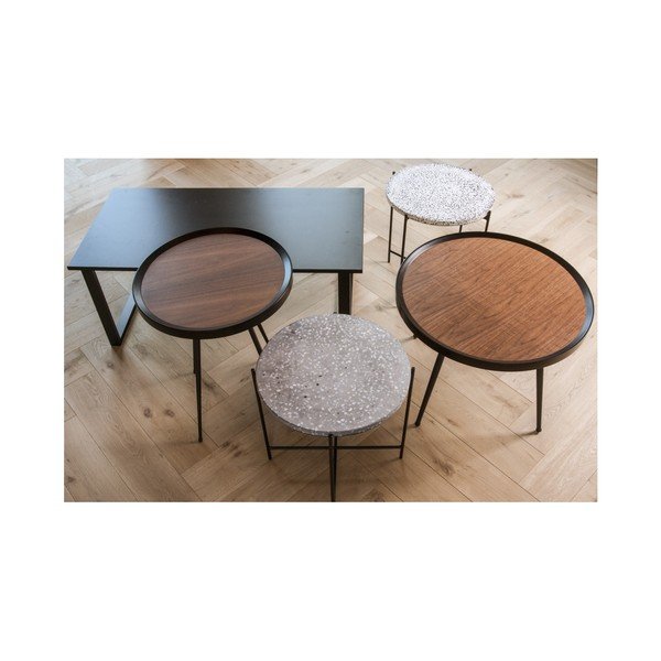 Sivi pomoćni stolić Leitmotiv Terrazzo-image-3