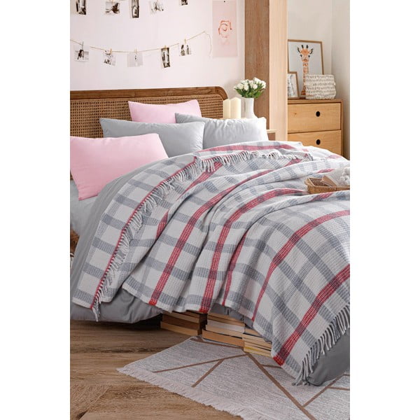 Sivi prekrivač 180x220 cm Warm Soft – Mijolnir