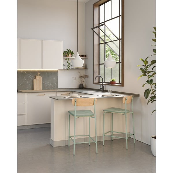 Plave/u prirodnoj boji barske stolice u setu 2 kom (visine sjedala 66 cm) Adriana – Marckeric-image-1