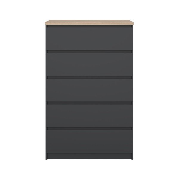 Tamno siva komoda 77x121x50 cm Naia – Tvilum-image-3