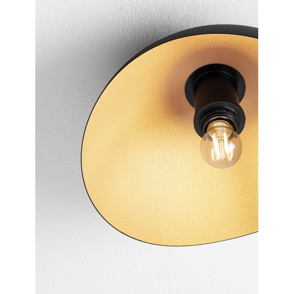 Mat crna/u zlatnoj boji metalna stropna svjetiljka Opsi – Nova Luce-image-2