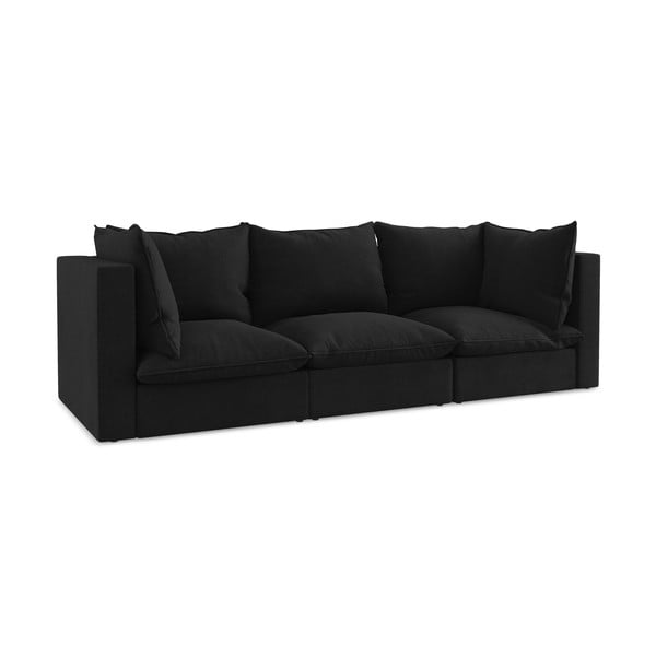 Crna sofa 255 cm Manao – Makamii-image-1
