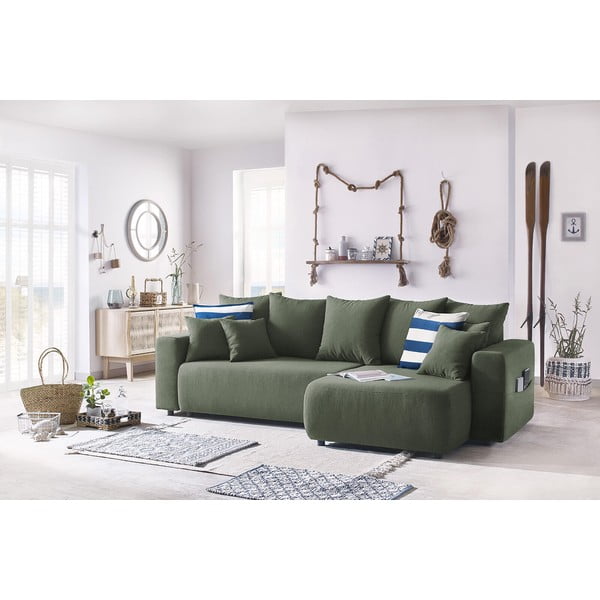 Zeleni kauč na razvlačenje Envy - Bobochic Paris Envy-image-4