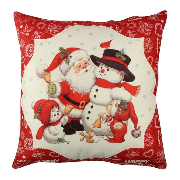 Jastuk Snowman and Santa, 43 x 43 cm