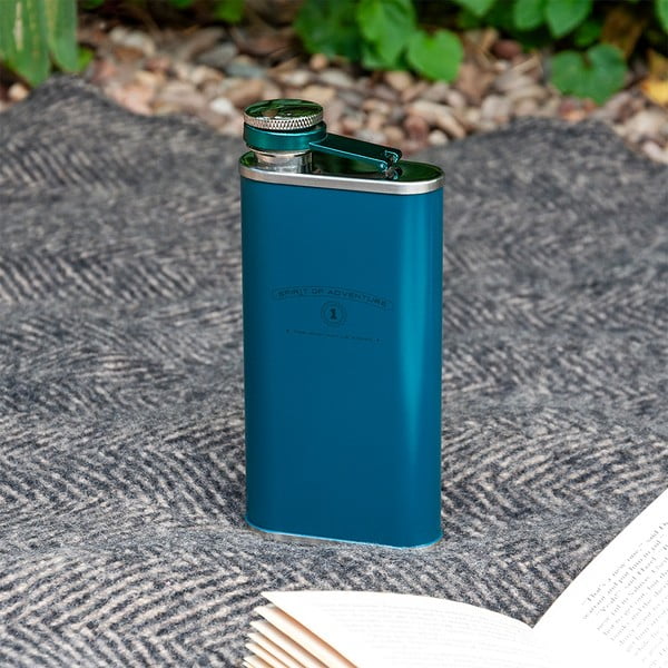 Plavozelena pljoska od nehrđajućeg čelika 250 ml Spirit of Adventure – Rex London-image-1