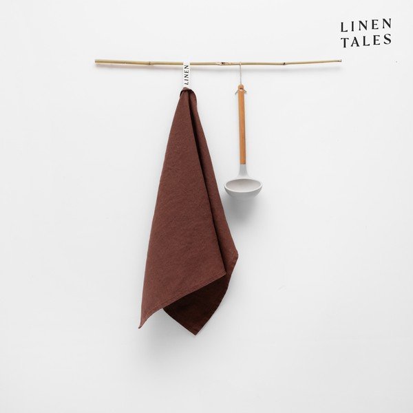 Lanena kuhinjska krpa 45x65 cm Chocolate – Linen Tales