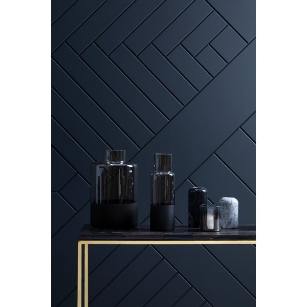 Staklena vaza s crnim detaljima Premier Housewares Cova, visina 30 cm-image-2