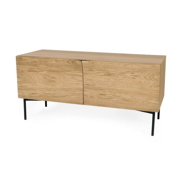 Smeđa komoda u dekoru od hrastovog drveta Woodman Flop, 65 x 120 cm-image-1