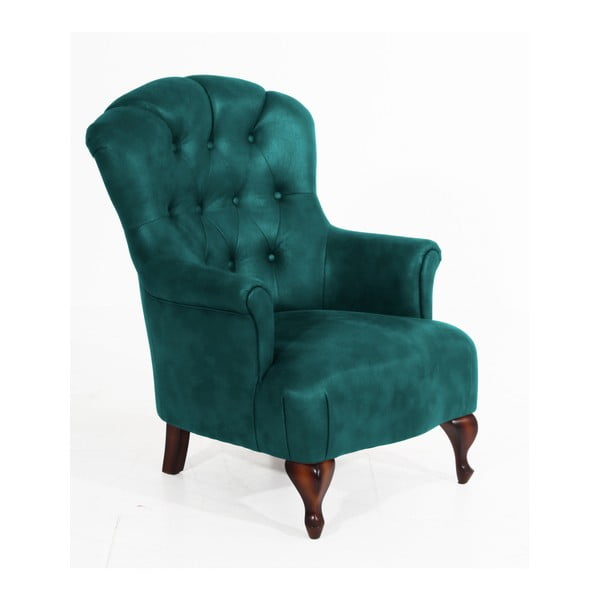 Kerozin zelena fotelja od imitacije kože Max Winzer Camilla