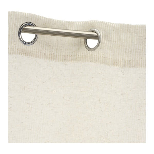 Bež prozirna zavjesa od mješavine lana 140x260 cm Fifties – Casa Selección-image-3