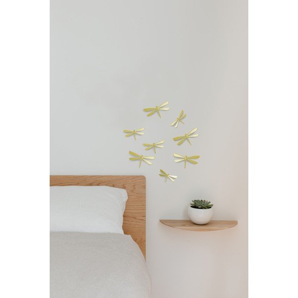 Set od 8 zidnih samoljepljivih naljepnica u zlatnoj boji Umbra Dragonfly-image-1