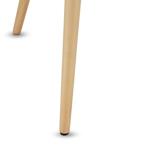 Sivi stolić s nogama od bukovine Furnhouse Opus, Ø 50 cm-image-3