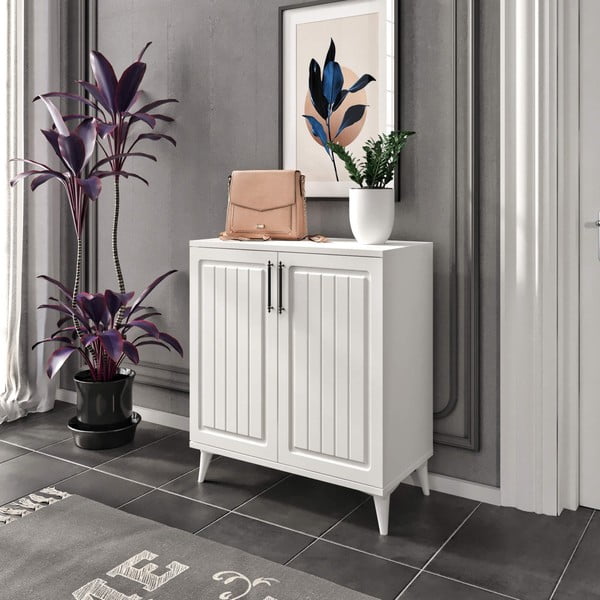 Bijeli ormarić za cipele Latte – Kalune Design-image-2
