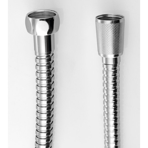 Crijevo za tuširanje od nehrđajućeg čelika u sjajno srebrnoj boji Powerflex – Sapho-image-1