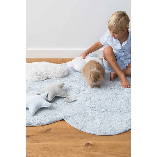 Svijetlo plavi periv/ručno rađen pamučan dječji tepih 70x100 cm Mini Dream – Lorena Canals-image-3