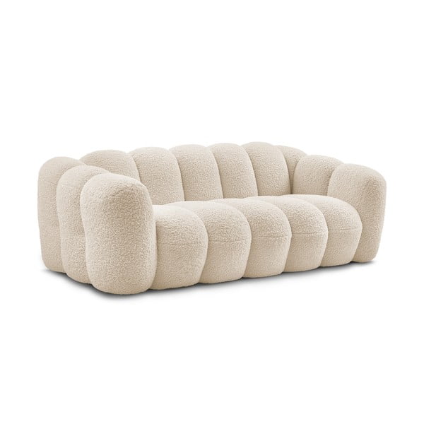 Bež sofa od bouclé tkanine 232 cm Hippolyte – Bobochic Paris-image-3