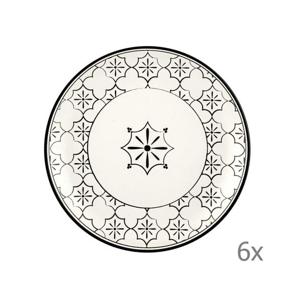 Set od 6 porculanskih desertnih tanjura Mia Maroc, ⌀ 17 cm