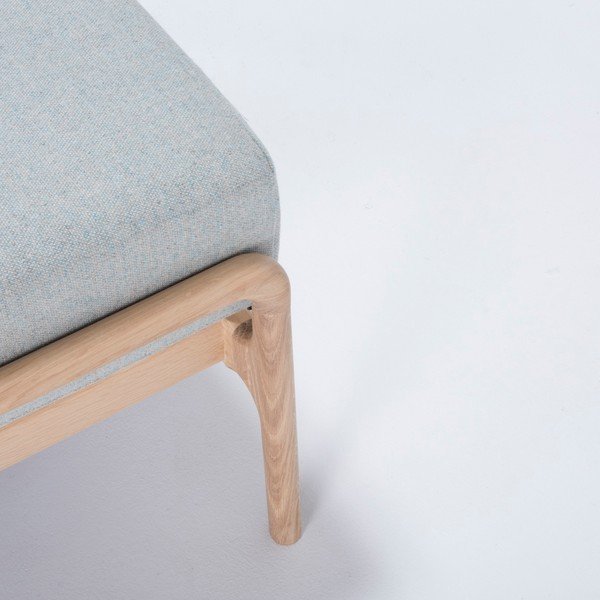 Plavo-sivi tabure s konstrukcijom od hrastovine Gazzda Fawn-image-3