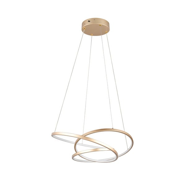 LED viseća svjetiljka s mogućnosti zatamnjivanja u zlatnoj boji Darvin – Trio