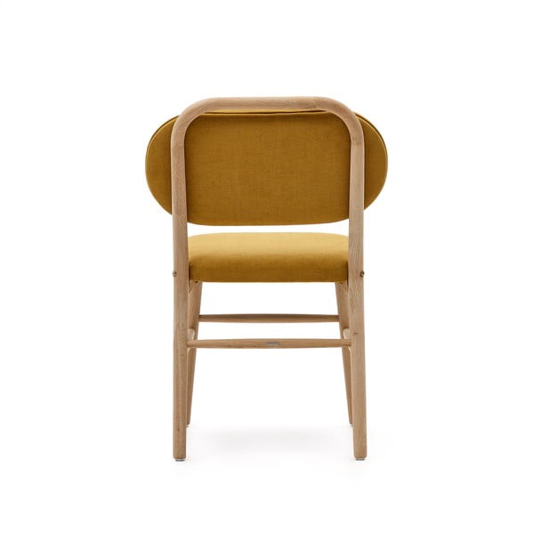 Senf žute blagovaonske stolice u setu 2 kom Helda – Kave Home-image-3