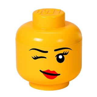 Žuta kutija u obliku glave LEGO® Winky ⌀ 16,3 cm