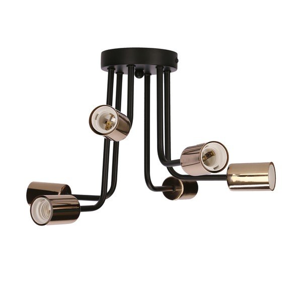 Crna/u bakrenoj boji stropna svjetiljka 27x27 cm Spill – Candellux Lighting-image-2