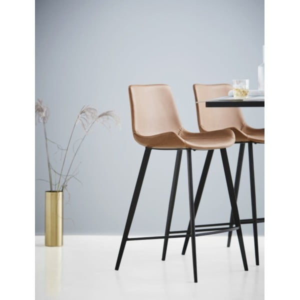 Svijetlosmeđa stolica od umjetne kože DAN-FORM Denmark Hype-image-1