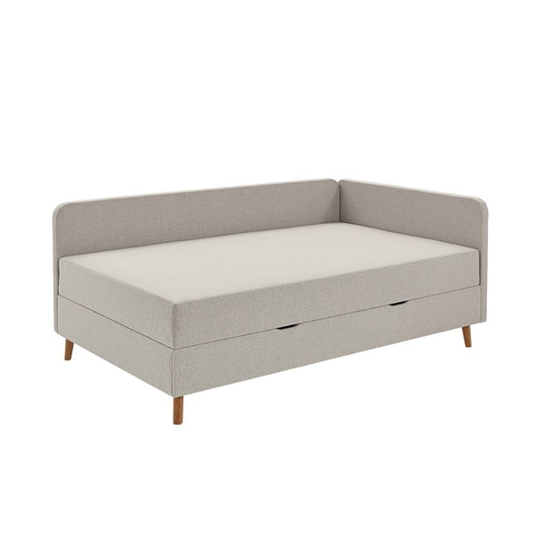 Bež tapecirani krevet s prostorom za pohranu 120x200 cm Cabana – Meise Möbel