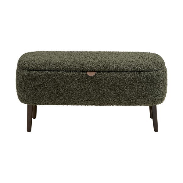 Zelena klupa od bouclé tkanine Harlow – House Nordic