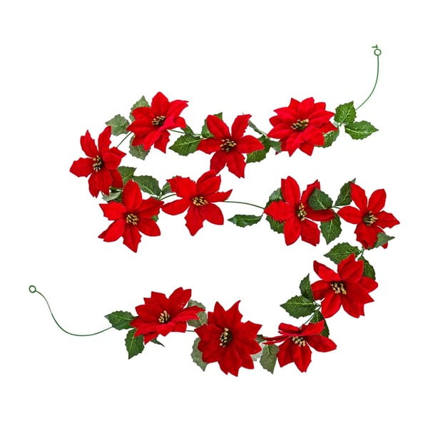 Božićna girlanda 180 cm Poinsettia – Casa Selección