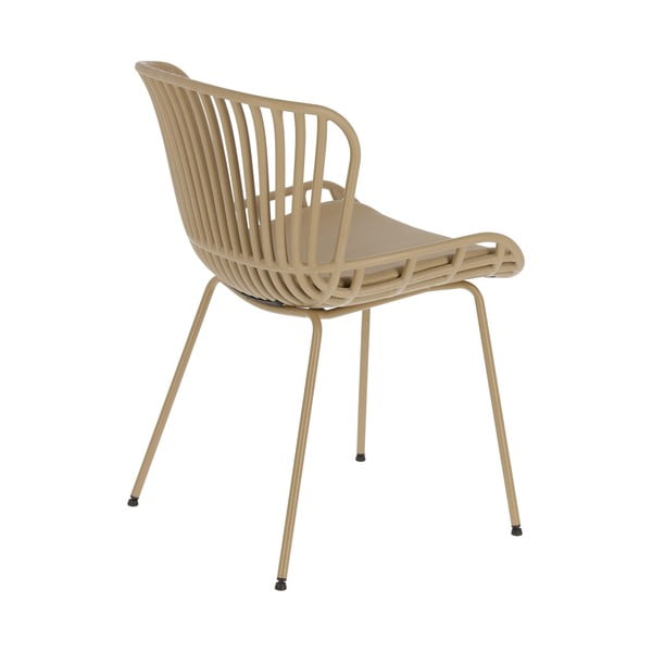 Bež vrtna stolica sa čeličnom konstrukcijom Kave Home Surpik-image-3