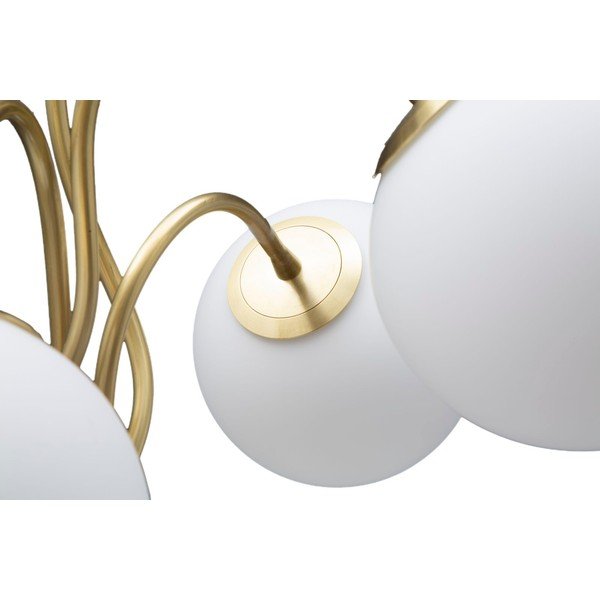 Bijela/u zlatnoj boji stolna lampa sa staklenim sjenilom (visina 74 cm) Glamy – Mauro Ferretti-image-1