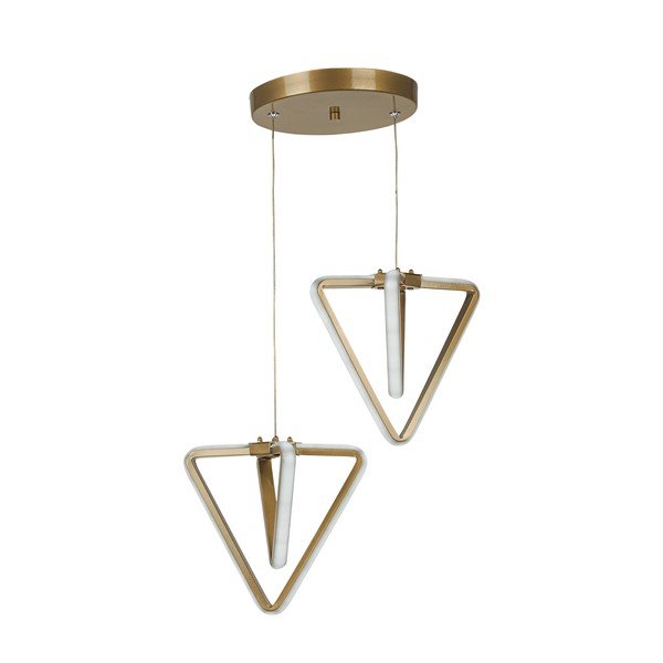 Metalna LED viseća svjetiljka u brončanoj boji ø 20 cm Baris – Squid Lighting