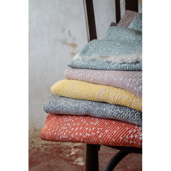 Rozi pokrivač s udjelom pamuka Euromant Dotty Diamond, 140 x 180 cm-image-1