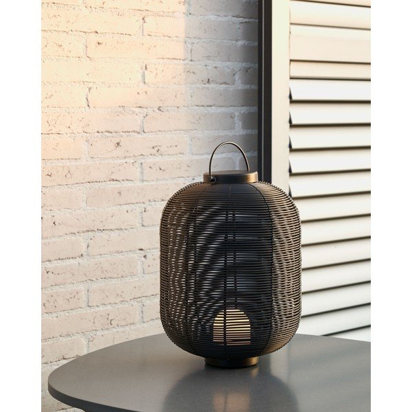 Crna LED stolna lampa s mogućnosti zatamnjivanja (visina 37 cm) Saranella – Kave Home-image-1