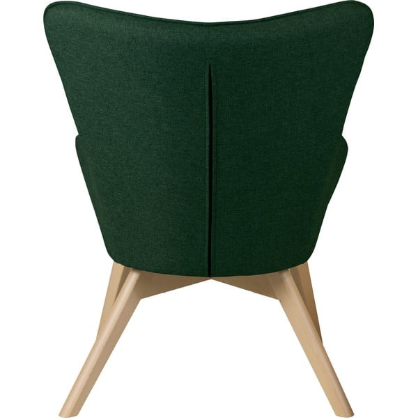 Tamno zelena fotelja s naslonjačem za noge Niko – Ropez-image-4