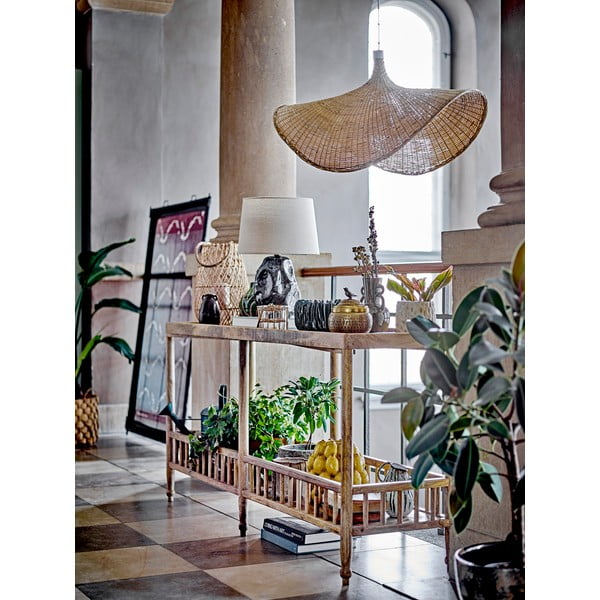 Smeđa ručno izrađena vaza od kamenine Reina – Bloomingville-image-2