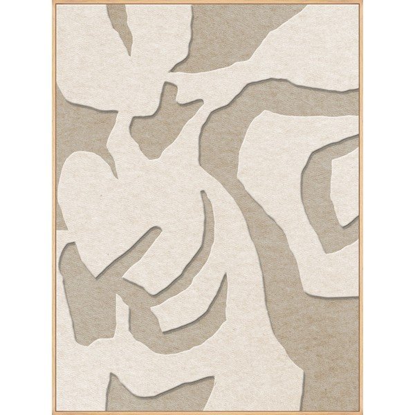 3D slika s okvirom/akustična 90x120 cm Soft Embrace 1 – Malerifabrikken