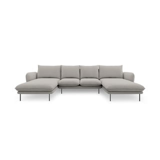 Svijetlosiva sofa u obliku slova U Cosmopolitan Design Beč