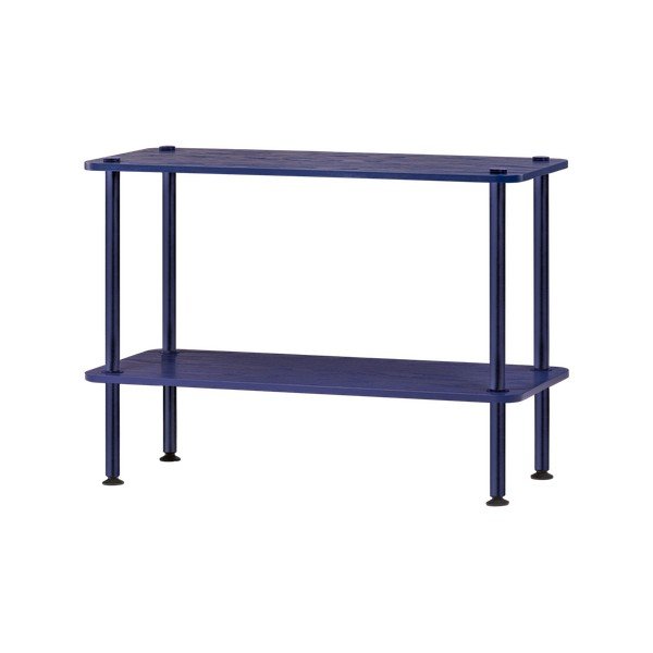 Plavi regal u dekoru hrasta 80x54,5x35 cm Teidi – noo.ma