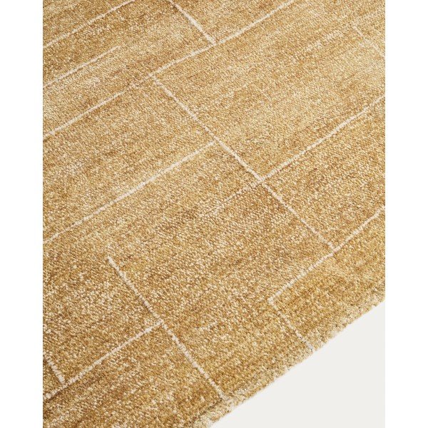 Senf žuti ručno rađen tepih 160x230 cm Eloda – Kave Home-image-1