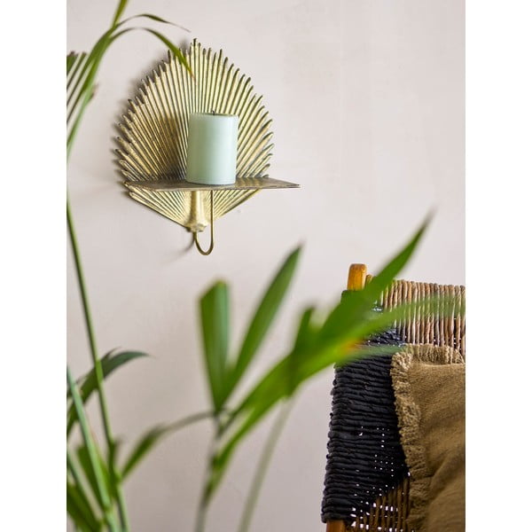 Metalna polica u zlatnoj boji 26 cm Venche – Bloomingville-image-1