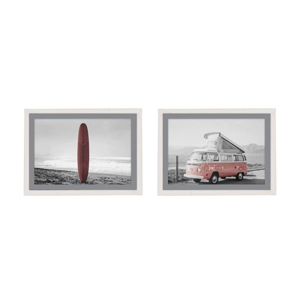 Set od 2 slike s bijelim okvirima Madre Selva Wagon, 40 x 30 cm
