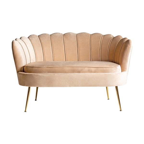 Svijetlo ružičasta baršunasti sofa 35 cm Valentina – Burkina