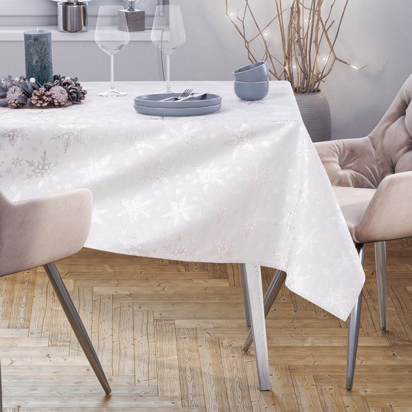 Stolnjak s božićnim motivom 140x240 cm White Christmas – Restilo-image-1