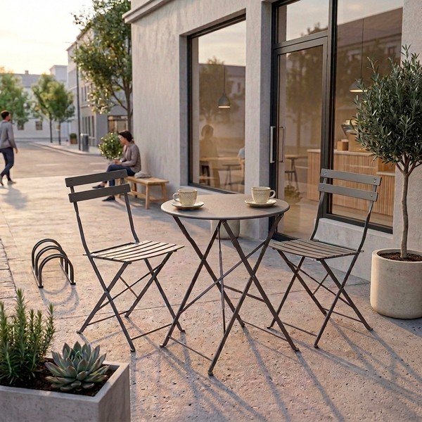 Antracitno sivi željezni vrtni blagovaonski set za 2 osobe Austin – Bizzotto-image-1