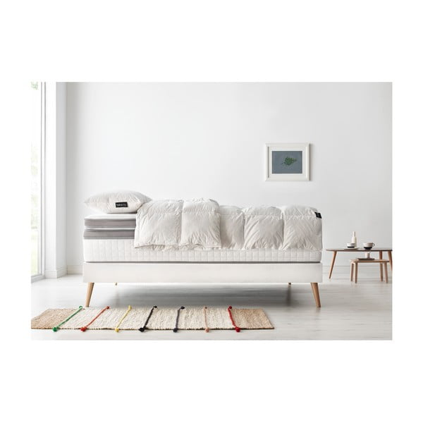 Set bračnih kreveta, madraca i popluna Bobochic Paris Bobo, 140 x 190 cm